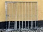 Hundegård, 8 cm balustreelement, bredde 200 cm med låge